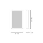 Country Fonteinspiegel Natural Eiken 60x38x6