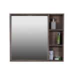 New Country Spiegel met regaal Donker Eiken 80x70x12
