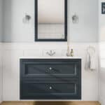 Hague Blue klassiek badkamermeubel 100 cm met keramische wastafel en twee softclose lades
