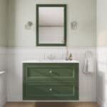Beverly klassiek badkamermeubel 100 cm met keramische wastafel en twee ruime softclose lades