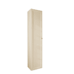 Medium Badkamerkast met drie schappen in Off-White voorzien van een landelijk front 170 cm.