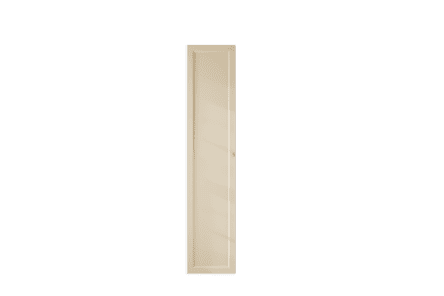 Medium Badkamerkast met drie schappen in Off-White voorzien van een landelijk front 170 cm.
