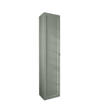 Medium Badkamerkast met drie schappen in Card Room Green voorzien van een landelijk front 170 cm.