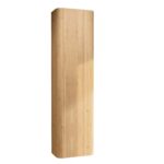 Softcube Badkamerkast 170 cm hoog met afgeronde zijkanten met een vlak front in naturel eiken met push-to-open deur