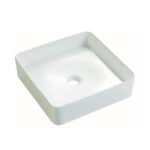 Waskom Keramiek Van Heck White Vierkant 40
