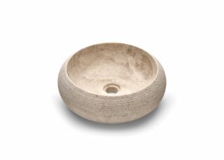 Natuursteen kom beige Van Heck Beige Rond 40