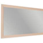 Massief houten badkamerspiegel,130x74 in Setting Plaster
