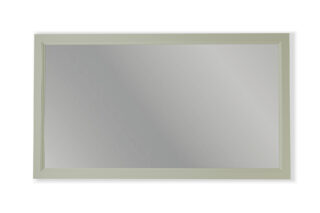Massief houten badkamerspiegel,130x74 in Mizzle