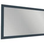 Massief houten badkamerspiegel,130x74 in Hague Blue