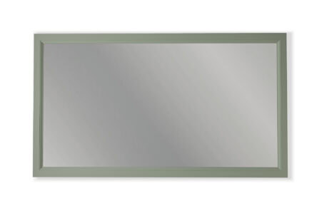 Massief houten badkamerspiegel,130x74 in Card Room Green