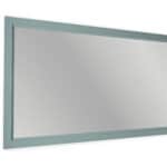 Massief houten badkamerspiegel,130x74 in Oval Room Blue
