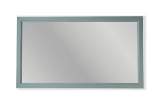 Massief houten badkamerspiegel,130x74 in Oval Room Blue