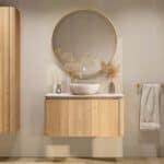 De Softcube massief eiken badkamermeubels kenmerken zich door de afgeronde hoeken. Hiermee krijgen de meubels een retro look and feel. Het meubel is voorzien van een extra binnenlade waarin je handig alle badkamerspullen in kunt opbergen. Deze bevind