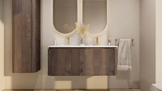 De Softcube massief eiken badkamermeubels kenmerken zich door de afgeronde hoeken. Hiermee krijgen de meubels een retro look and feel. Het meubel is voorzien van een extra binnenlade waarin je handig alle badkamerspullen in kunt opbergen. Deze bevind