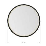 Ronde Spiegel met directe led verlichting in de lijst 80 cm