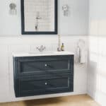 Hague Blue klassiek badkamermeubel 100 cm met keramische wastafel en twee softclose lades