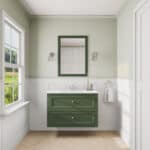 Beverly klassiek badkamermeubel 100 cm met keramische wastafel en twee ruime softclose lades