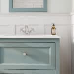 Oval Room Blue klassiek badkamermeubel 140 cm met keramische wastafel en vier softclose lades