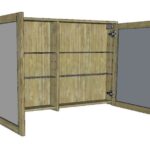 spiegelkast in eiken 120
