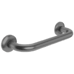 Functionele Raven handgreep voor de badkamer, uitgevoerd in black gun metal met duurzame PVD-coating. Biedt extra ondersteuning en veiligheid bij douche en toilet. Geschikt voor wandmontage. De afwerking sluit exact aan bij de black gun metal PVD-afw