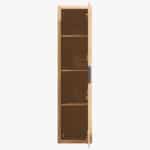 massief naturel eiken 180 Badkamerkast met ribbelfront