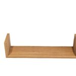 Wandplank van massief eikenhout in de kleur Naturel Eiken. Voorzien van een onzichtbare bevestiging en perfect voor badkamer, toilet of woonruimte.