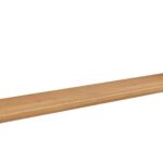 Royale wandplank van massief eikenhout in de kleur Naturel Eiken. Voorzien van een onzichtbare bevestiging en perfect voor badkamer, toilet of woonruimte.