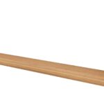 Royale wandplank van massief eikenhout in de kleur Naturel Eiken. Voorzien van een onzichtbare bevestiging en perfect voor badkamer, toilet of woonruimte.