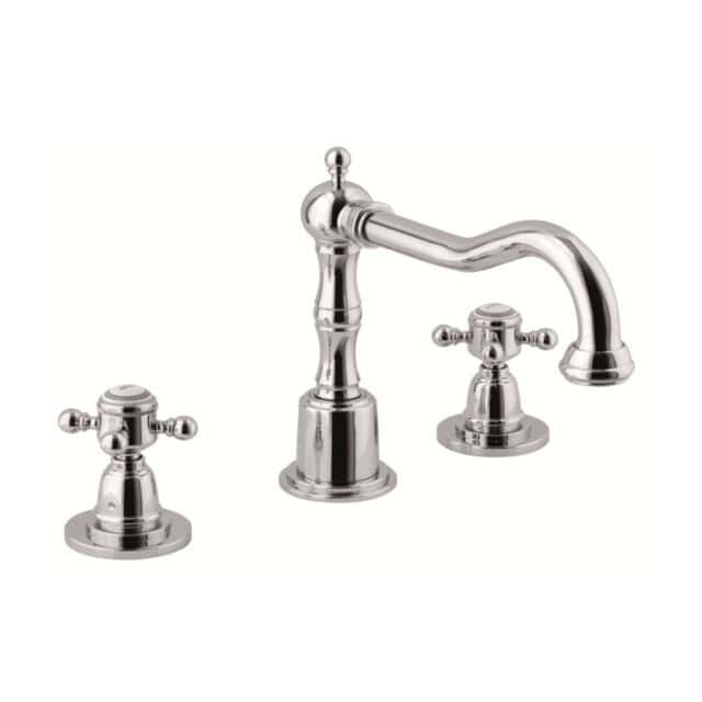 Traditional de Luxe 3 gats wastafelmengkraan Chroom