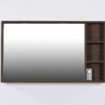 New Country Spiegel met regaal Donker Eiken 120x70x12