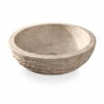 Waskom Natuursteen Van Heck Beige Rond 45
