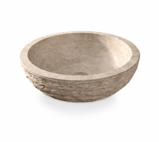 Waskom Natuursteen Van Heck Beige Rond 45