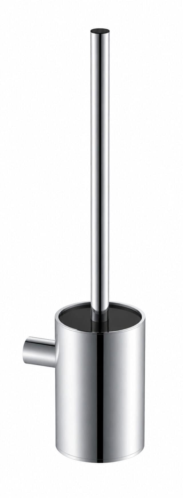 Minimalistische toiletborstel met wandhouder uit de Silt serie in chroom.