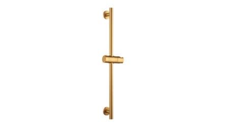 Losse glijstang in geborsteld goud met verschuifbare houder voor je handdouche, uit de Riva Bella serie. Totale lengte 65,3 cm, Ø 22 mm. Handdouche en doucheslang worden niet meegeleverd. Verkrijgbaar in 6 kleuren en geleverd met 5 jaar garantie.