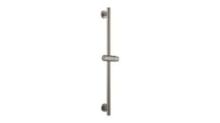 Losse glijstang in geborsteld nikkel met verschuifbare houder voor je handdouche, uit de Riva Bella serie. Totale lengte 65,3 cm, Ø 22 mm. Handdouche en doucheslang worden niet meegeleverd. Verkrijgbaar in 6 kleuren en geleverd met 5 jaar garantie.