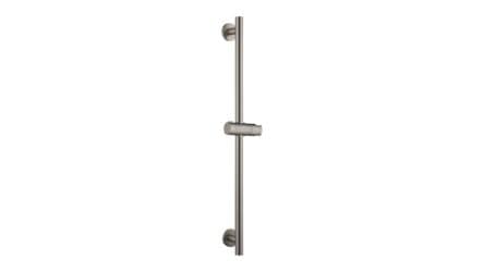 Losse glijstang in geborsteld nikkel met verschuifbare houder voor je handdouche, uit de Riva Bella serie. Totale lengte 65,3 cm, Ø 22 mm. Handdouche en doucheslang worden niet meegeleverd. Verkrijgbaar in 6 kleuren en geleverd met 5 jaar garantie.