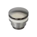 2-hendel inbouw muurwastafelkraan in geborsteld nikkel, geleverd inclusief inbouwdeel, geleverd als complete set inclusief bijpassende clickwaste. De clickwaste is een handige pop-up afvoer die je eenvoudig opent en sluit door erop te drukken. Onderd