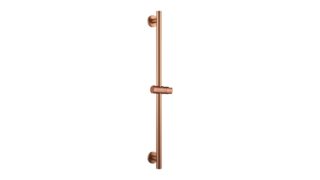Losse glijstang in geborsteld koper met verschuifbare houder voor je handdouche, uit de Riva Bella serie. Totale lengte 65,3 cm, Ø 22 mm. Handdouche en doucheslang worden niet meegeleverd. Verkrijgbaar in 6 kleuren en geleverd met 5 jaar garantie.