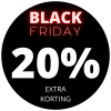 20% korting Black Friday sticker