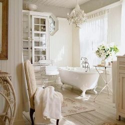 klassieke en moderne baden in de badkamer